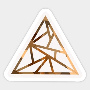 golden pyramid Sticker